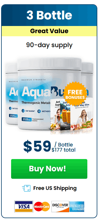 AquaBurn 3 bottles